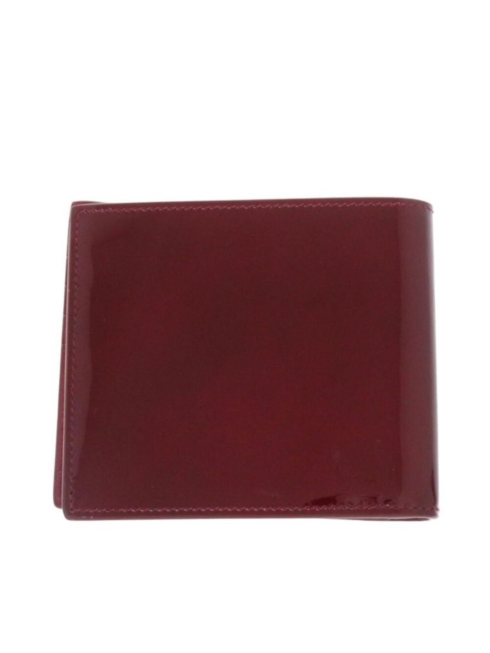 Saint Laurent Paris East West Wallet Patent Leather Bordeaux Red Bifold - Picture 3 of 8
